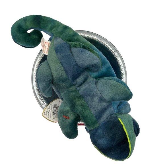 HTF RARE Ty Beanie Baby Rainbow Chameleon MINT 1997 w/ PE pellets & tag error - Picture 6 of 12